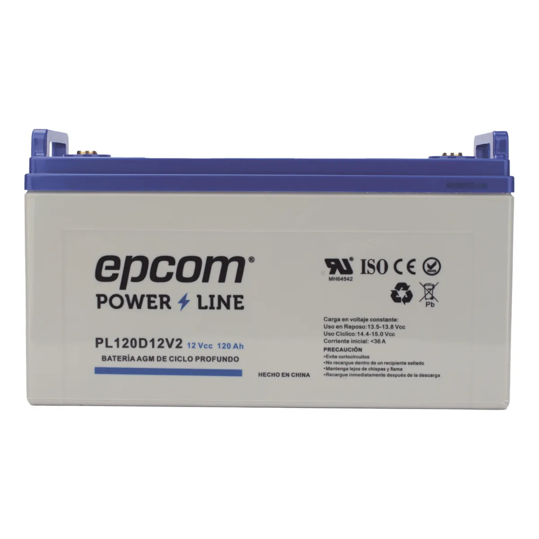 Batería Solar Agm 12v 100ah Epcom Modelo 120 Amp