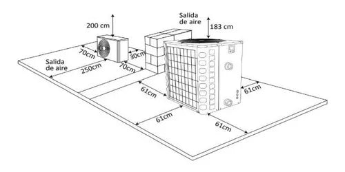 Bomba de Calor Inverter Hidrocontrol de 140 000 btus 220V