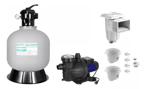 Equipo De Alberca Con Filtro 16 Bomba 3/4 Hp Y Empotrables