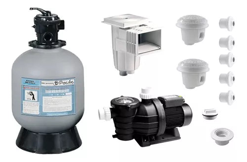 Kit De Empotrables Bomba 1 Hp Y Filtro 16 Para Alberca