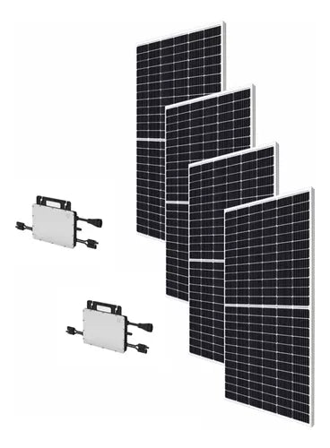 Kit De Paneles Solares 2 Kw Para Interconexion A 110 - 127 V