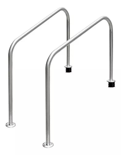 Par De Pasamanos 2 Curvas Acero Inox Para Alberca 48