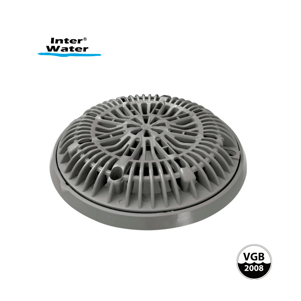 REJILLA Y MARCO CIRCULAR VGB 2008, 8”, NEGRO