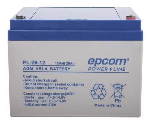 Batería Con Tecnología Agm/vrla, 26 Ah. 12 Vcd