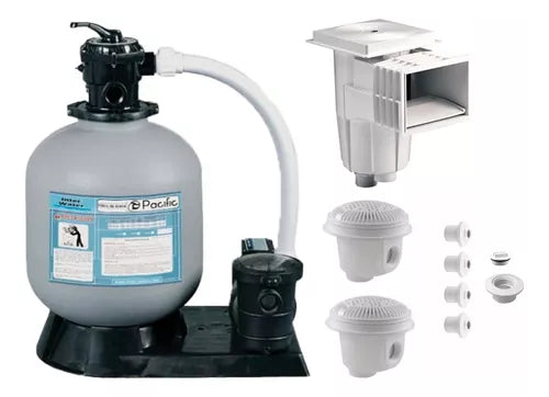 Equipo Completo 16 Alberca Desnatador Filtro Dren Bomba