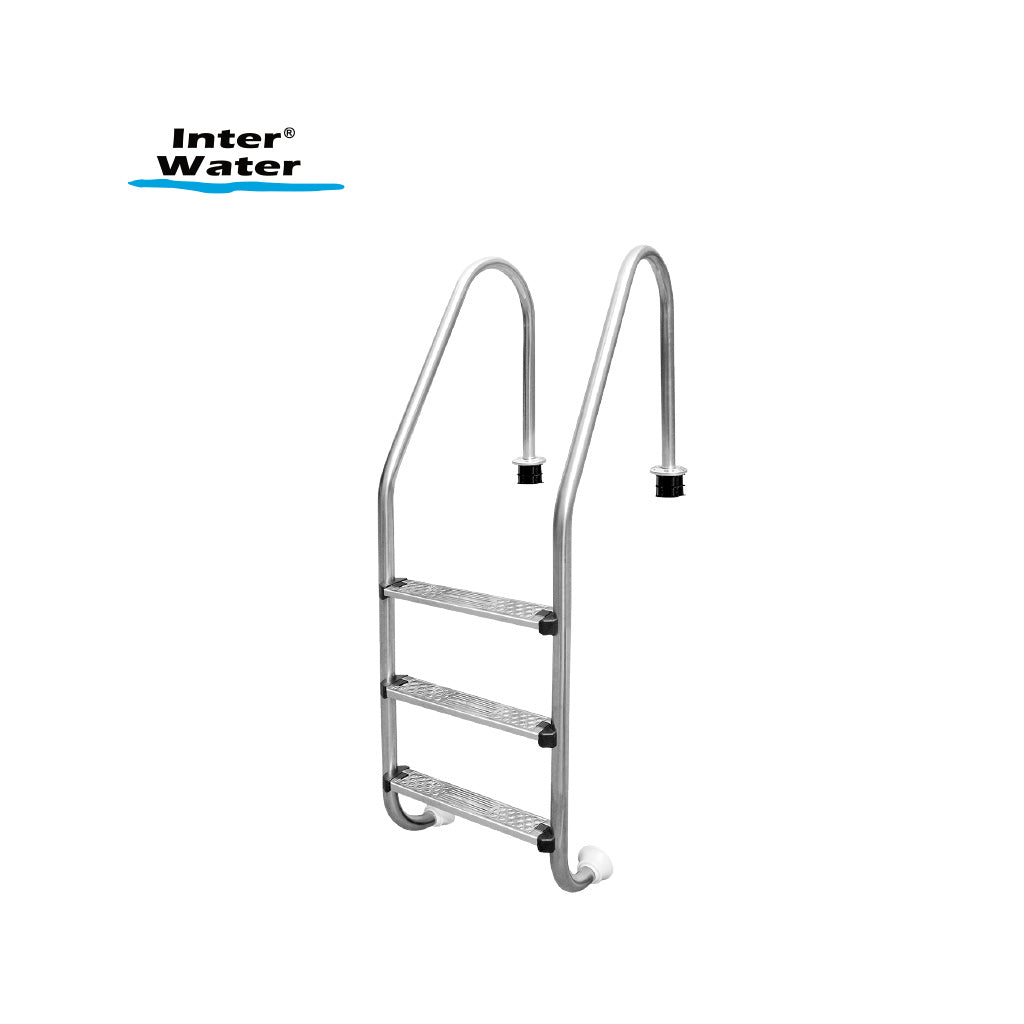 ESCALERA ESTÁNDAR, 3 PELDAÑOS (ANATÓMICOS), INOX. 304