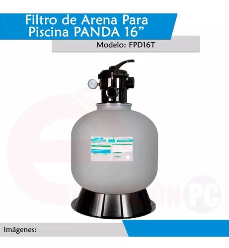 Filtro Para Alberca Piscinas De Arena 16 Reforzado Panda