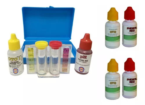 Kit Analizador De Albercas De Ph Y Cloro Con 2 Repuestos