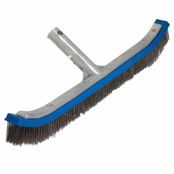 Cepillo para piscinas Curvo 18" Acero inoxidable