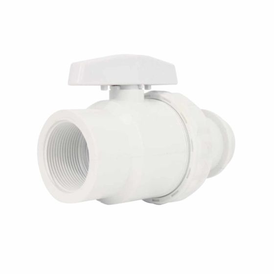 Válvula bola con racor PVC PANDA POOL PRODUCTS