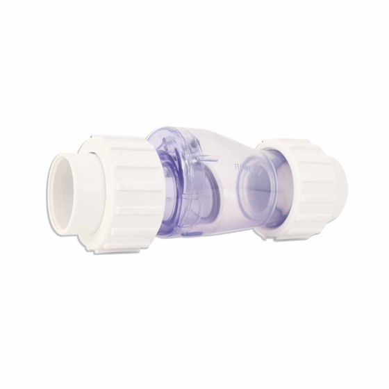 Válvula check transparente PVC 1.5" PANDA POOL PRODUCTS