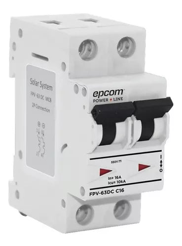 Pastilla Térmica 2p 20a Corriente Directa 800 Vcd Riel Din