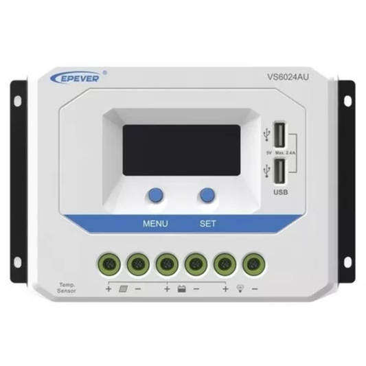 Controlador Epsolar Pwm 12/24v 60 A, Salida Usb