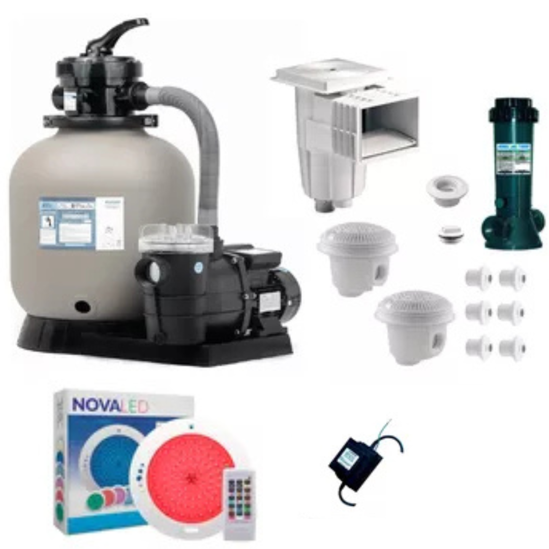 Equipo Completo Para Alberca Desnatador Filtro Bomba