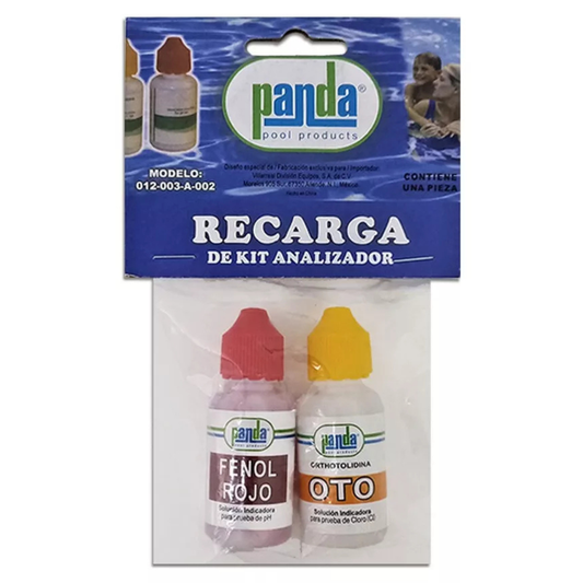Repuesto De Kit Analizador De Cloro Y Ph En El Agua De La Pi