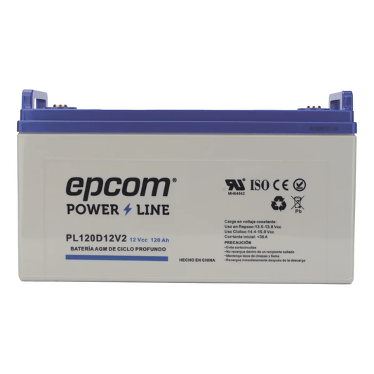 Batería Solar Agm 12v 100ah Epcom Modelo 120 Amp