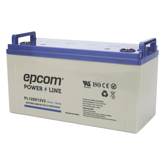 Batería Solar Agm 12v 100ah Epcom Modelo 120 Amp