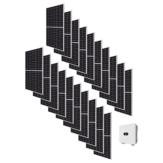 Planta Solar De 10kw Panel Solar E Inversor De Interconexion Azul