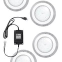 4 Lámpara Led Piscina Rgb, 18 W 12 Vca Y Transformador 100w