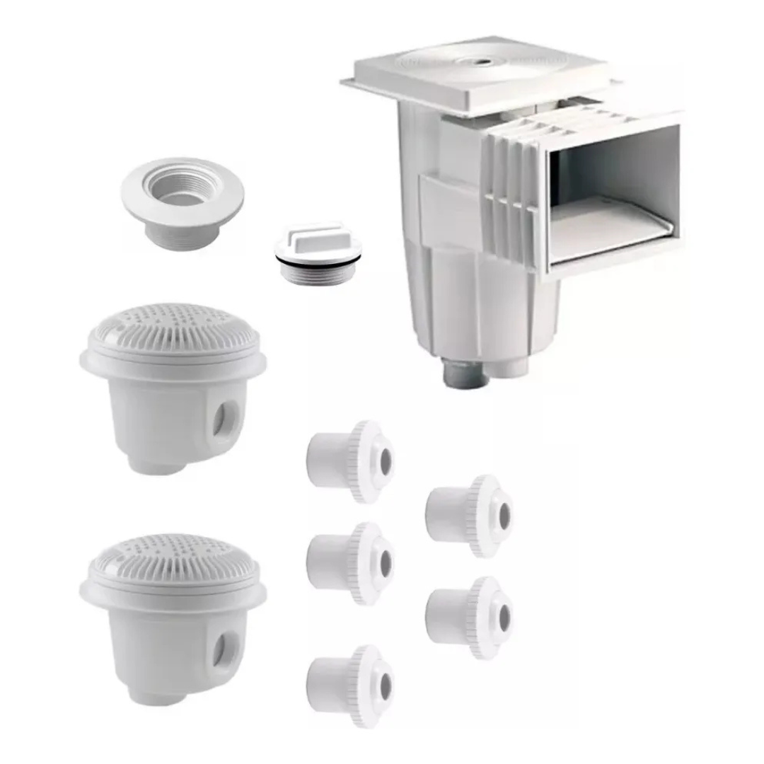 Kit De Empotrables Para Alberca Con 2 Dren Y 2 Desnatador
