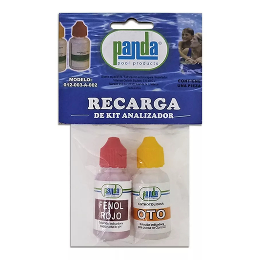 3 Repuestos De Kit Analizador De Cloro Y Ph En El Agua