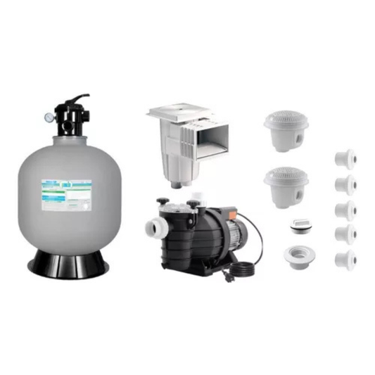 Filtro 16 Y Bomba 1 Hp Para Alberca Con Empotrables