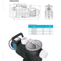 Moto bomba para piscina SUPRA 2 HP 230V