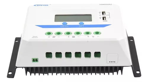 Controlador Epsolar Pwm 12/24v 60 A, Salida Usb