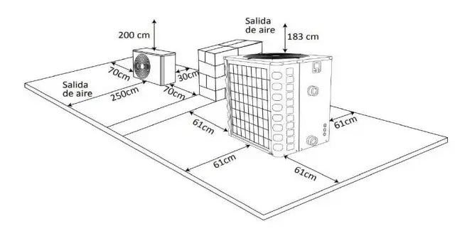 Bomba De Calor Hax Plus 70,000 Btu Para Alberca 220v