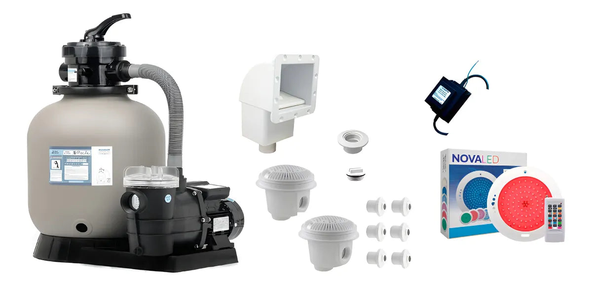 Equipo Completo de Alberca Desnatador Filtro Bomba
