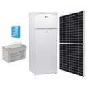 Paquete De Refrigerador De Paneles Solares Y Bateria Blanco 12v 24v