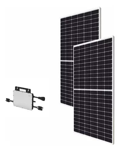 Kit De Paneles Solares 1 Kw Para Interconexión A 110 - 127 V