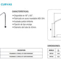 Par De Pasamanos 2 Curvas Acero Inox Para Alberca 48