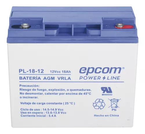 Batería Con Tecnología Agm / Vrla, 18 Ah.