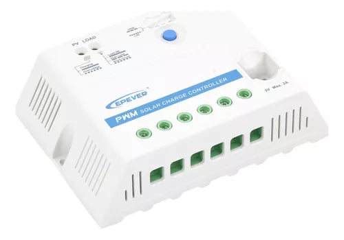Controlador Epsolar Pwm 12/24v 30 A, Salida Usb