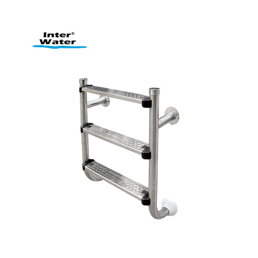 ESCALERA PARTIDA 3 PELDAÑOS, INOX. 304, PARTE INFERIOR