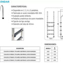 Escalera 5 Pedaños Ac. Inoxidable Piscinas Albercas