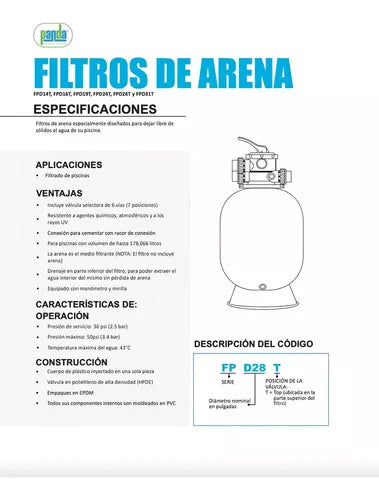 Kit Filtro Alberca Panda Filtro 19 Y Bomba Silver 1 Hp