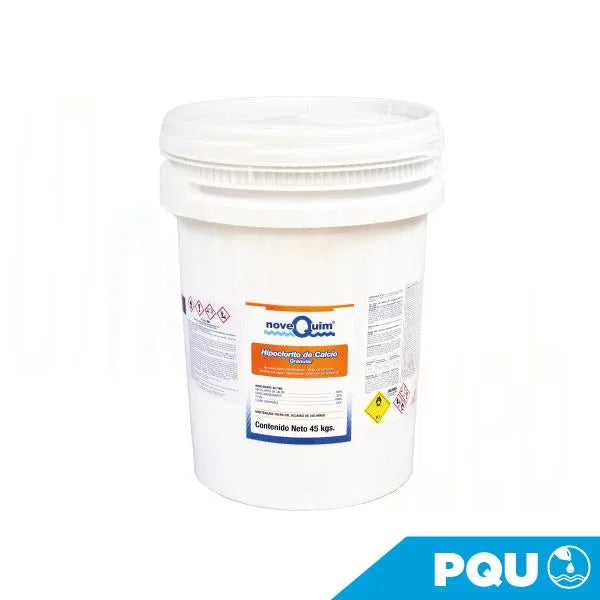 HIPOCLORITO DE CALCIO NOVEQUIM, TABLETA 3", AL 68%, ENV 45 KG