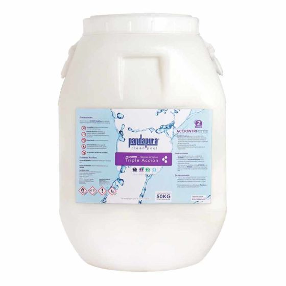 Químico desinfectante para piscinas Tableta de 3" (200 gr) 50Kg