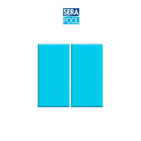 M2 AZULEJO 100% PORCELANA AZUL COBALTO 12 X 24.5 CMS**